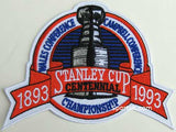 Montreal Nameplate & Number (Back) Combined With Stanley Cup Finals Patch - Road Red (1984-1997) - Double Mat 2