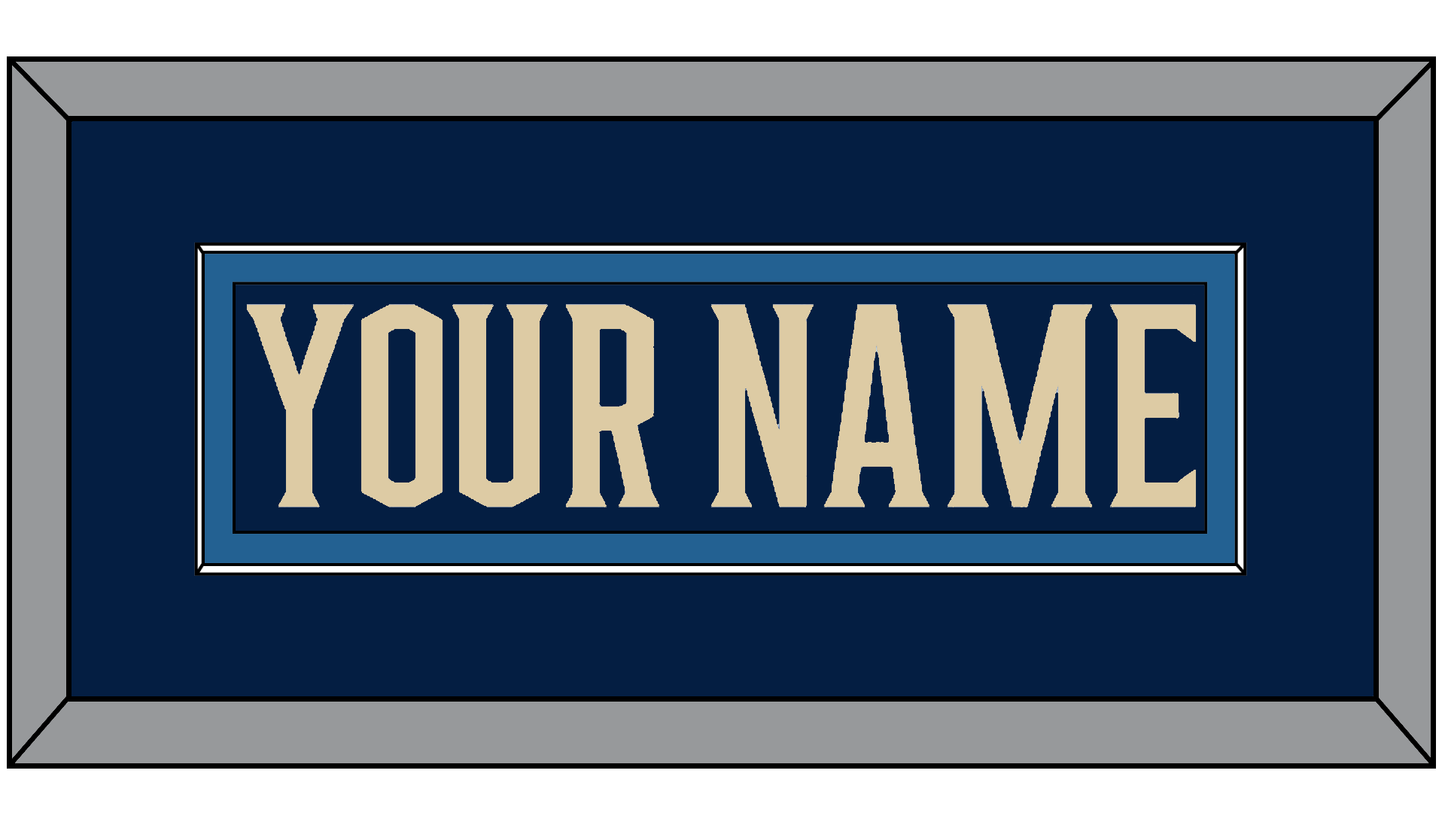 Columbus Nameplate - Alternate Navy Blue - Essential Tier 2