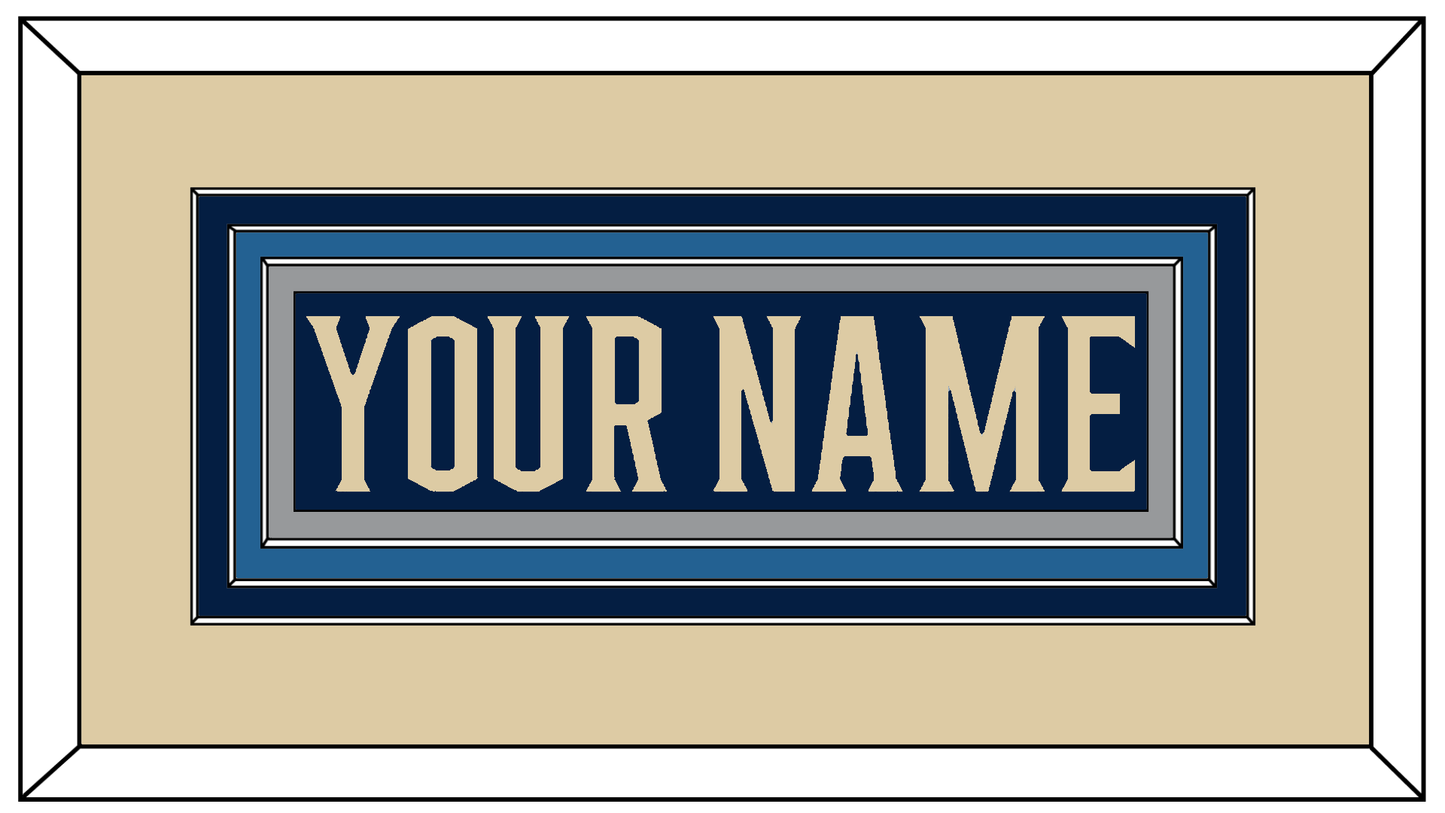 Columbus Nameplate - Alternate Navy Blue - Premier Tier 2