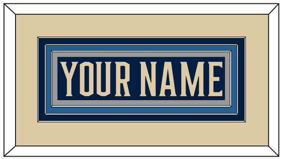 Columbus Nameplate - Alternate Navy Blue - Triple Mat 2