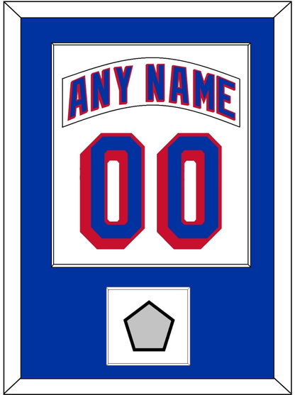 New York Nameplate & Number (Back) Combined, With 1994 Stanley Cup Finals Patch - Home White (1990-2004) - Essential Tier 1