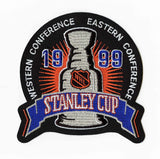 Dallas Nameplate & Number (Shoulder) With Stanley Cup Finals & Team Logo Patches - Home White (1994-1999) - Single Mat 1