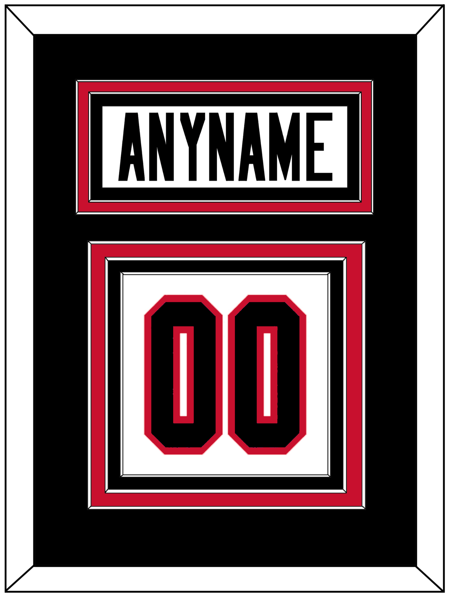 Chicago Nameplate & Number (Back) - Road White (2007-2017) - Premier Tier 3