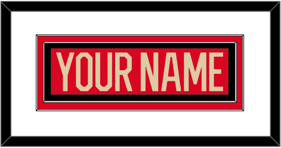 Canada Men’s Hockey Nameplate - 2025 4 Nations Red - Double Mat 1