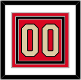 Canada Men’s Hockey Number - 2025 4 Nations Red - Triple Mat 2