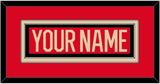Canada Men’s Hockey Nameplate - 2025 4 Nations Red - Double Mat 2