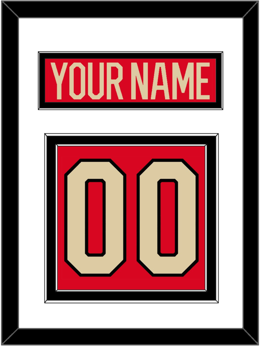 Canada Men's Hockey Nameplate & Number (Back) - 2025 4 Nations Red - Signature Tier 1