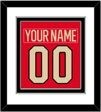 Canada Men's Hockey Nameplate & Number (Back) Combined - 2025 4 Nations Red - Double Mat 1