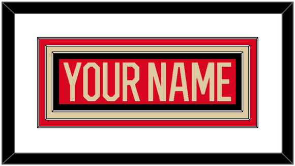 Canada Men’s Hockey Nameplate - 2025 4 Nations Red - Triple Mat 1