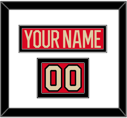 Canada Men’s Hockey Nameplate & Number (Shoulder) - 2025 4 Nations Red - Signature Tier 1