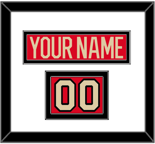 Canada Men’s Hockey Nameplate & Number (Shoulder) - 2025 4 Nations Red - Signature Tier 1