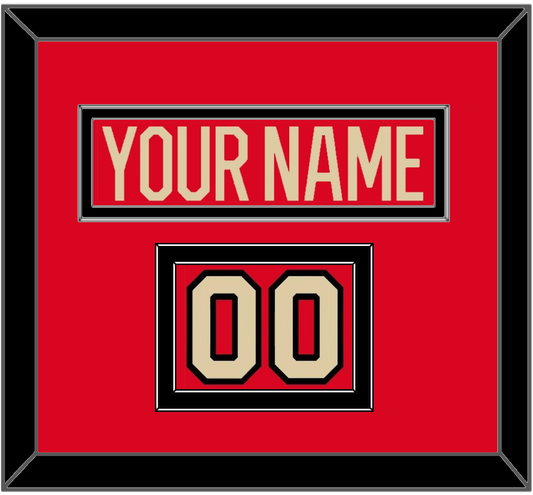 Canada Men’s Hockey Nameplate & Number (Shoulder) - 2025 4 Nations Red - Signature Tier 2