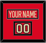 Canada Men’s Hockey Nameplate & Number (Shoulder) - 2025 4 Nations Red - Double Mat 2