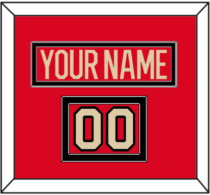 Canada Men’s Hockey Nameplate & Number (Shoulder) - 2025 4 Nations Red - Signature Tier 2