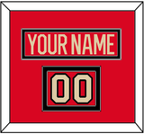 Canada Men’s Hockey Nameplate & Number (Shoulder) - 2025 4 Nations Red - Double Mat 2