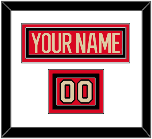 Canada Men’s Hockey Nameplate & Number (Shoulder) - 2025 4 Nations Red - Premier Tier 1