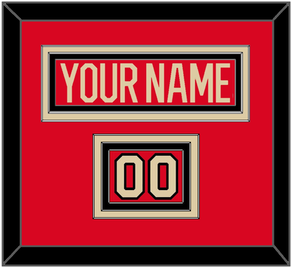 Canada Men’s Hockey Nameplate & Number (Shoulder) - 2025 4 Nations Red - Premier Tier 2