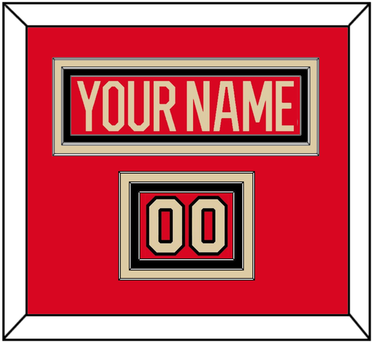 Canada Men’s Hockey Nameplate & Number (Shoulder) - 2025 4 Nations Red - Premier Tier 2