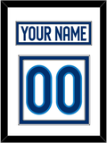 Finland Men's Hockey Nameplate & Number (Back) - 2025 4 Nations White - Double Mat 1