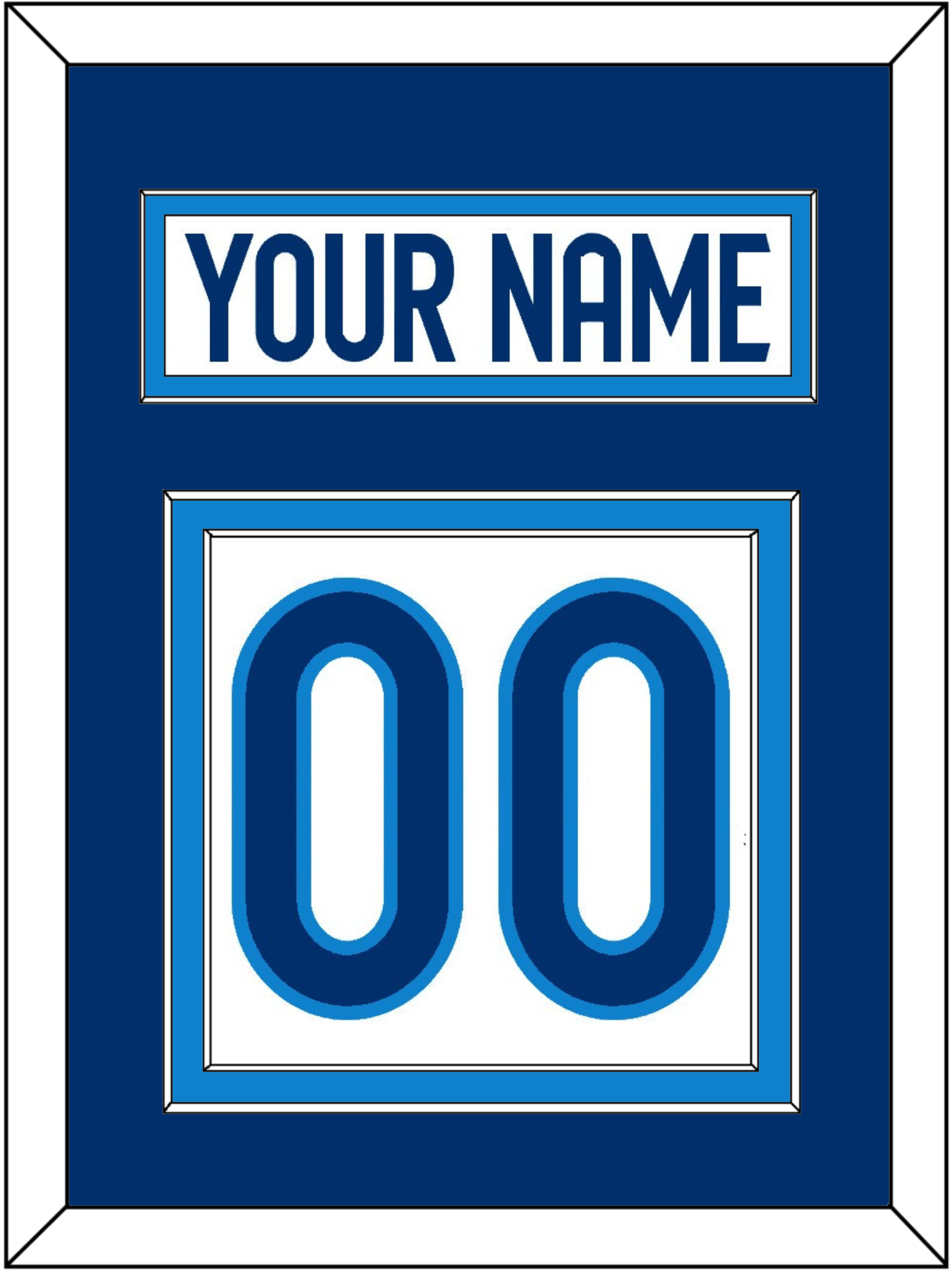 Finland Men's Hockey Nameplate & Number (Back) - 2025 4 Nations White - Signature Tier 2