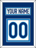 Finland Men's Hockey Nameplate & Number (Back) - 2025 4 Nations White - Double Mat 2