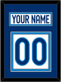 Finland Men's Hockey Nameplate & Number (Back) - 2025 4 Nations White - Double Mat 2