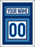 Finland Men's Hockey Nameplate & Number (Back) - 2025 4 Nations White - Triple Mat 2