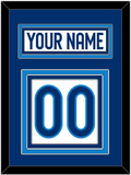 Finland Men's Hockey Nameplate & Number (Back) - 2025 4 Nations White - Triple Mat 2