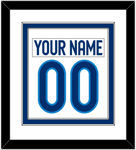 Finland Men's Hockey Nameplate & Number (Back) Combined - 2025 4 Nations White - Signature Tier 1