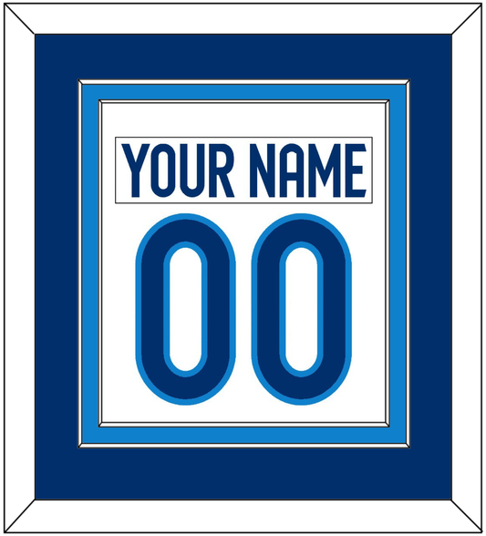 Finland Men's Hockey Nameplate & Number (Back) Combined - 2025 4 Nations White - Signature Tier 2