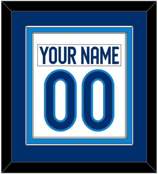 Finland Men's Hockey Nameplate & Number (Back) Combined - 2025 4 Nations White - Signature Tier 2