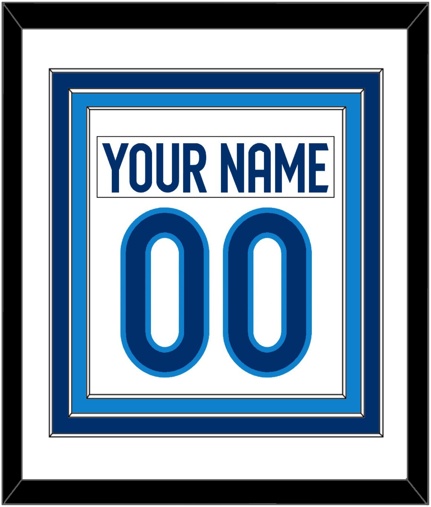 Finland Men's Hockey Nameplate & Number (Back) Combined - 2025 4 Nations White - Premier Tier 1