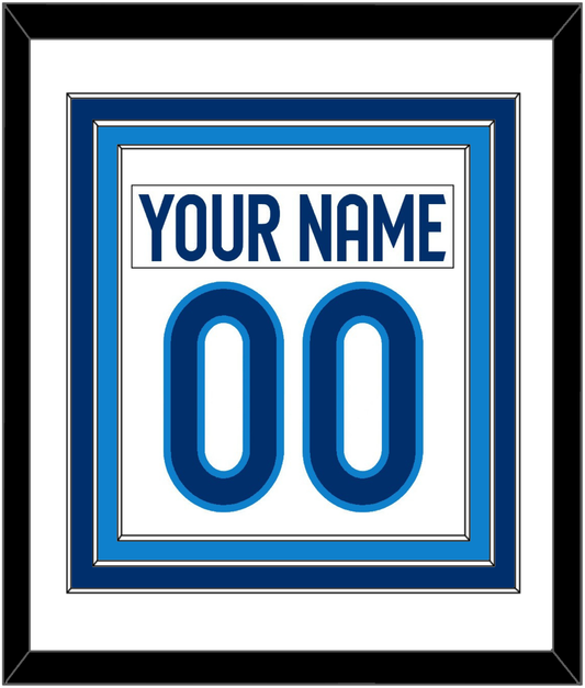 Finland Men's Hockey Nameplate & Number (Back) Combined - 2025 4 Nations White - Premier Tier 1