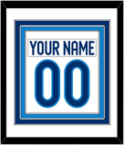 Finland Men's Hockey Nameplate & Number (Back) Combined - 2025 4 Nations White - Triple Mat 1