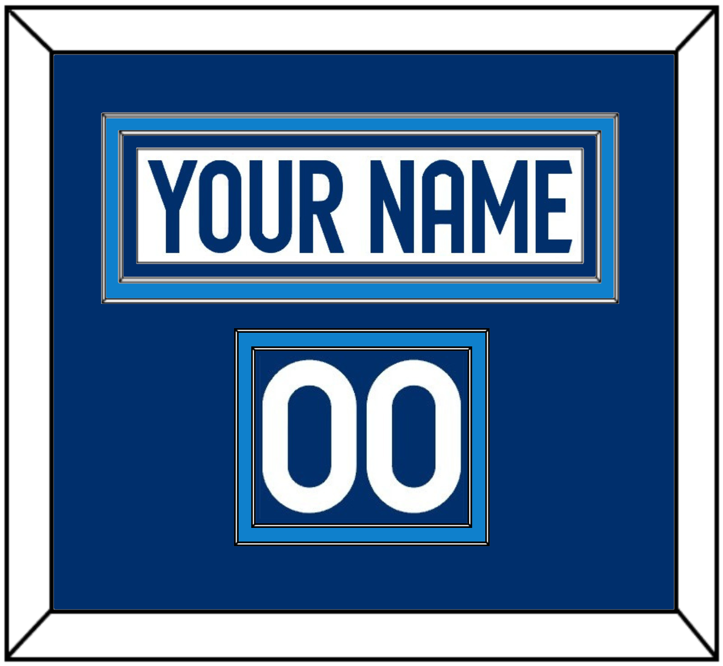 Finland Men's Hockey Nameplate & Number (Shoulder) - 2025 4 Nations White - Signature Tier 2