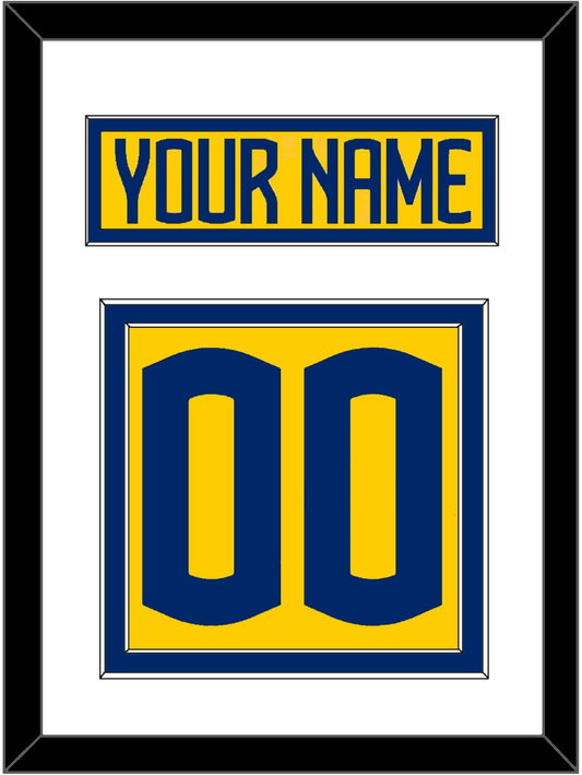 Sweden Men's Hockey Nameplate & Number (Back) - 2025 4 Nations Gold - Signature Tier 1