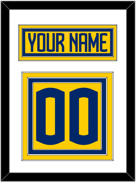 Sweden Men's Hockey Nameplate & Number (Back) - 2025 4 Nations Gold - Premier Tier 1