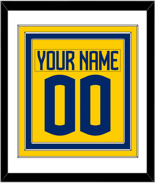 Sweden Men's Hockey Nameplate & Number (Back) Combined - 2025 4 Nations Gold - Premier Tier 1