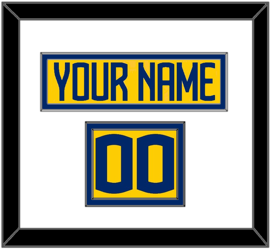 Sweden Men’s Hockey Nameplate & Number (Shoulder) - 2025 4 Nations Gold - Signature Tier 1