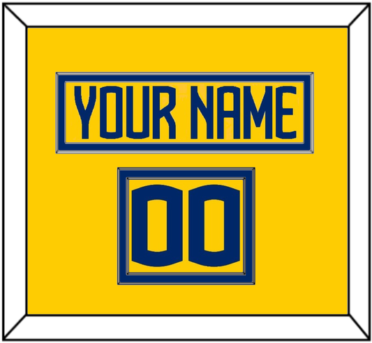 Sweden Men’s Hockey Nameplate & Number (Shoulder) - 2025 4 Nations Gold - Signature Tier 2