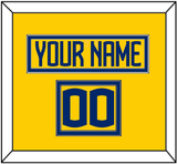 Sweden Men’s Hockey Nameplate & Number (Shoulder) - 2025 4 Nations Gold - Double Mat 2