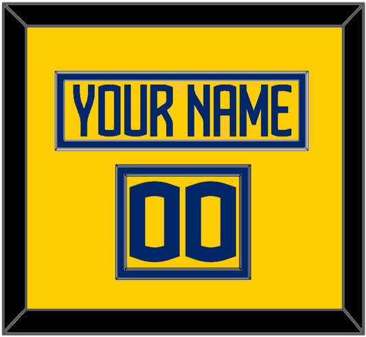 Sweden Men’s Hockey Nameplate & Number (Shoulder) - 2025 4 Nations Gold - Signature Tier 2