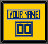 Sweden Men’s Hockey Nameplate & Number (Shoulder) - 2025 4 Nations Gold - Double Mat 2