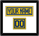 Sweden Men’s Hockey Nameplate & Number (Shoulder) - 2025 4 Nations Gold - Triple Mat 1