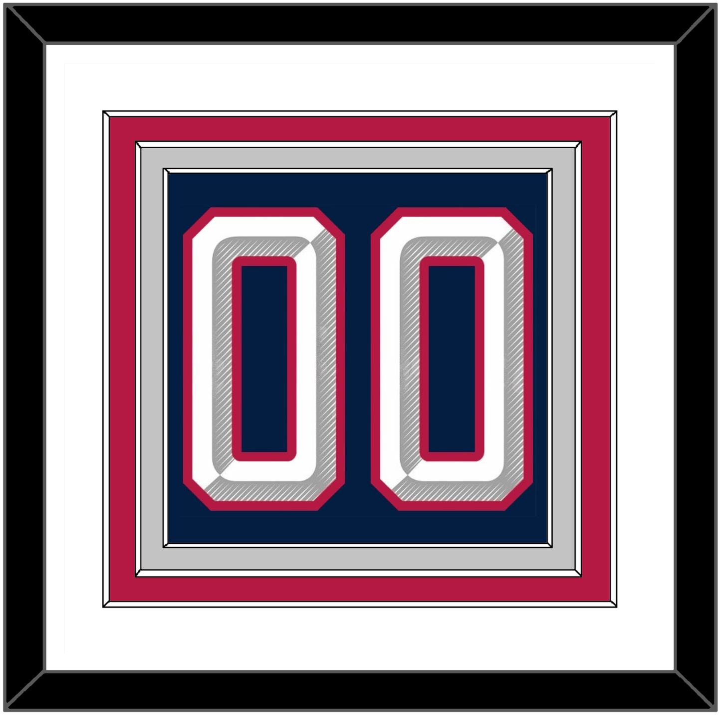 United States Men’s Hockey Number - 2025 4 Nations Blue - Premier Tier 2