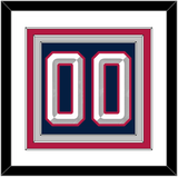 United States Men’s Hockey Number - 2025 4 Nations Blue - Triple Mat 2