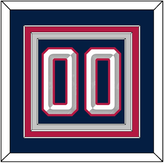 United States Men’s Hockey Number - 2025 4 Nations Blue - Premier Tier 4