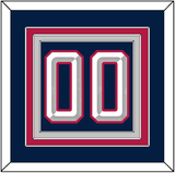 United States Men’s Hockey Number - 2025 4 Nations Blue - Triple Mat 4