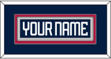 United States Men’s Hockey Nameplate - 2025 4 Nations Blue - Double Mat 4
