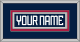 United States Men’s Hockey Nameplate - 2025 4 Nations Blue - Double Mat 4